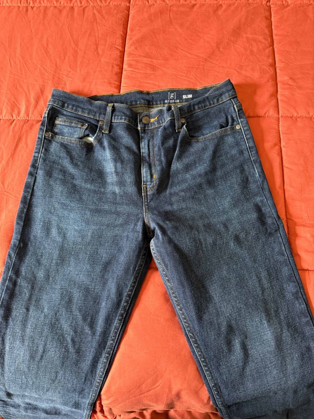 George Slim Jeans in Dark Blue